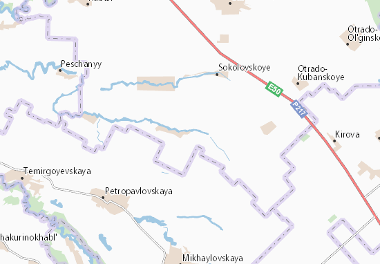 Kaart Plattegrond Pushkinskoye