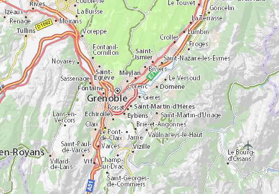 Gières Map