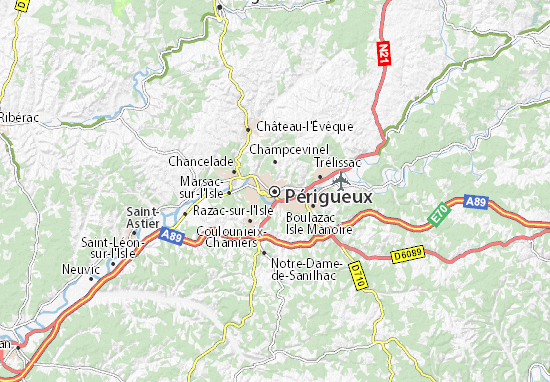 Périgueux Map