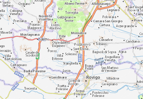 Karte Stadtplan Sant&#x27;Elena