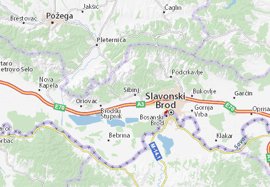 Sibinj Map