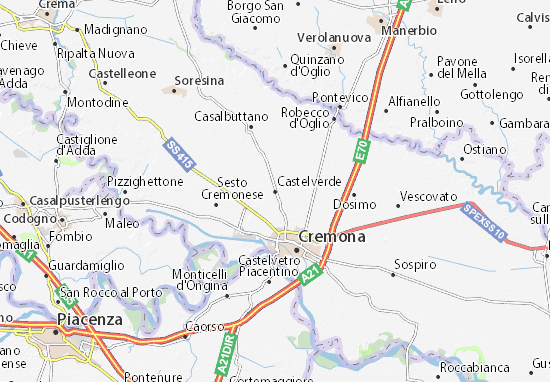Karte Stadtplan Castelverde
