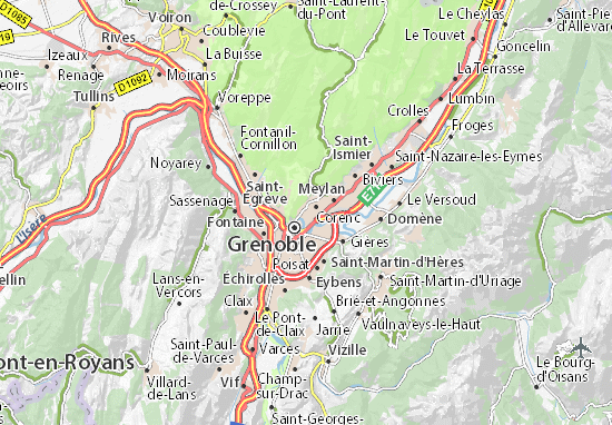 Kaart Plattegrond La Tronche