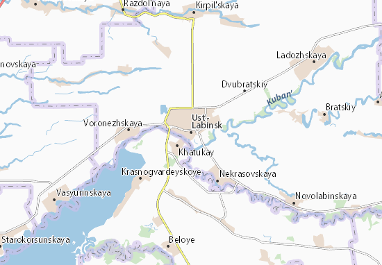 Karte Stadtplan Ust&#x27;-Labinsk