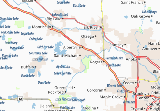 Karte Stadtplan Saint Michael