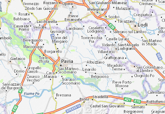 Karte Stadtplan Cura Carpignano