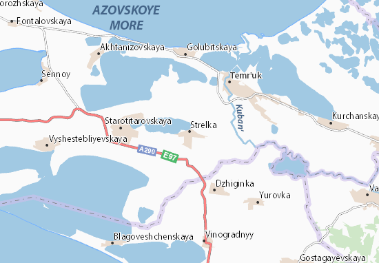 Karte Stadtplan Strelka