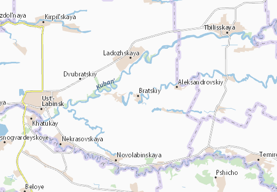 Mapa Bratskiy
