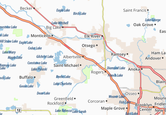 Mapa Albertville