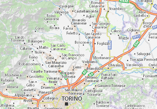 Lombardore Map
