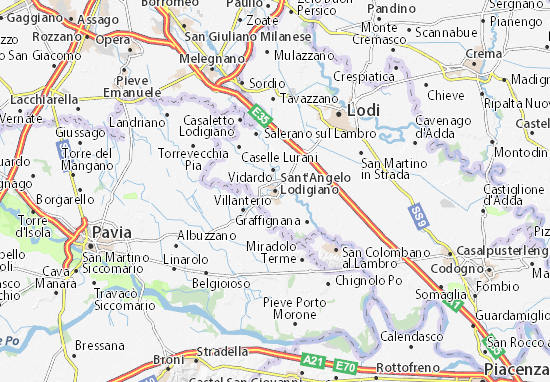 Sant&#x27;Angelo Lodigiano Map