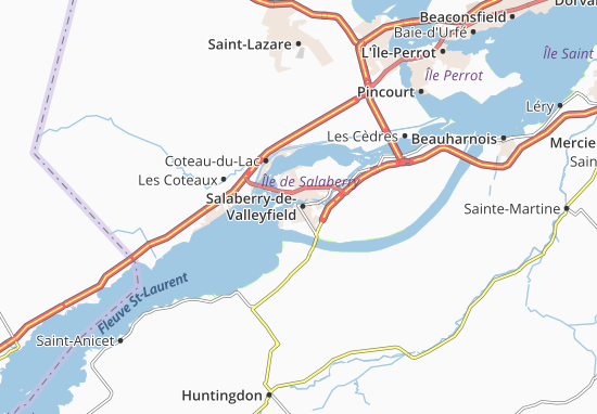 Karte Stadtplan Grande-Île