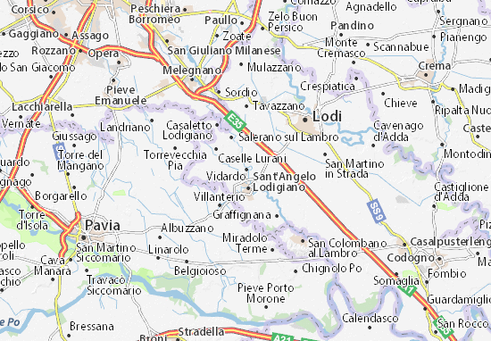 Karte Stadtplan Vidardo