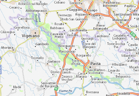 Karte Stadtplan Trivolzio