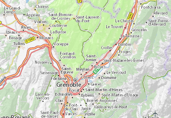 Karte Stadtplan Le Sappey-en-Chartreuse