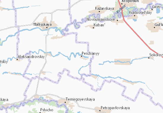 Karte Stadtplan Peschanyy