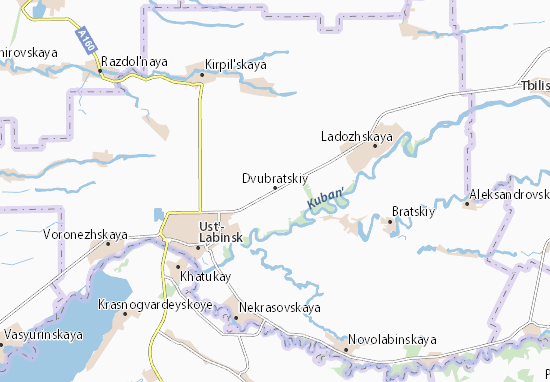 Karte Stadtplan Dvubratskiy