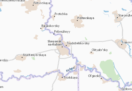 Kaart Plattegrond Trudobelikovskiy