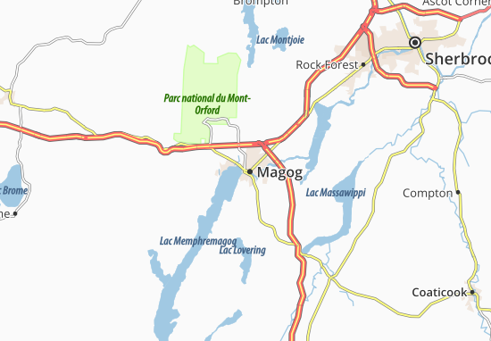 Karte Stadtplan Magog