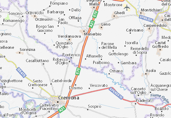 Karte Stadtplan Alfianello