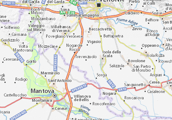 Karte Stadtplan Trevenzuolo