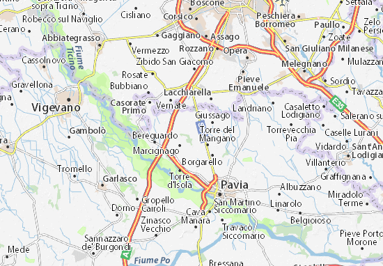 Karte Stadtplan Vellezzo Bellini