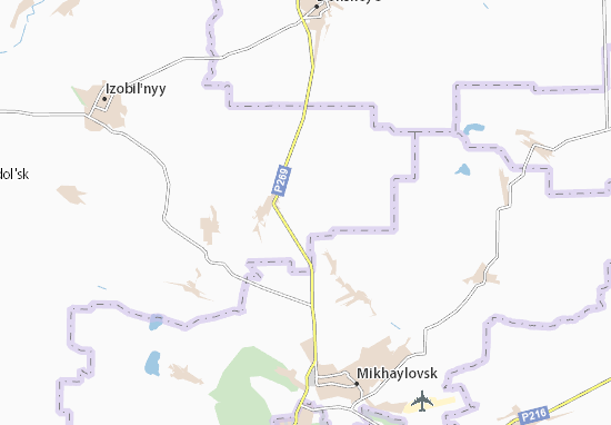 Kaart Plattegrond Podluzhnoye