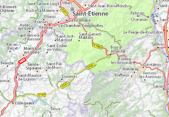 Karte Stadtplan Saint-Régis-du-Coin