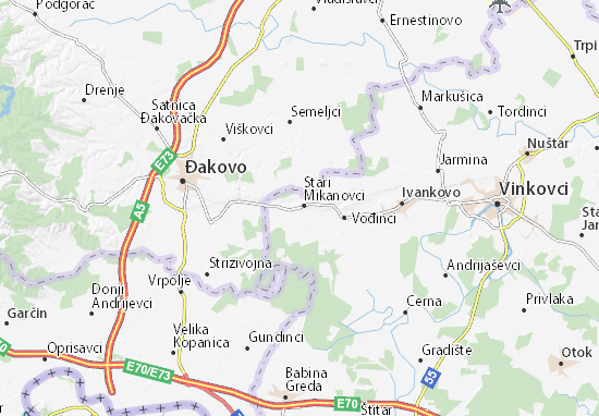 Karte Stadtplan Stari Mikanovci