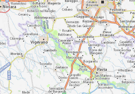Motta Visconti Map