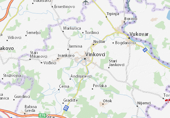 Karte Stadtplan Vinkovci