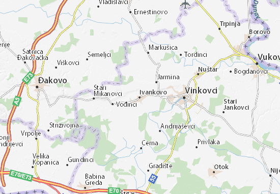Kaart Plattegrond Ivankovo