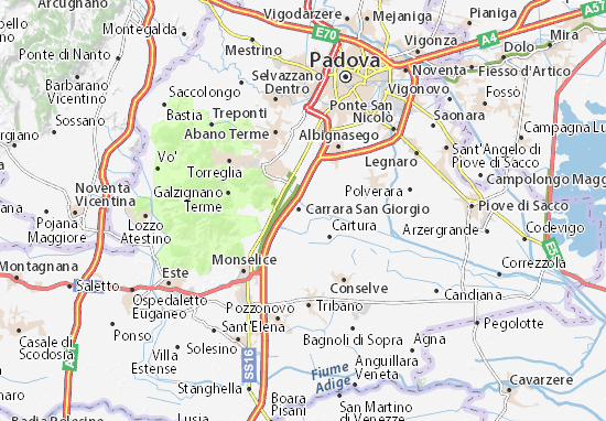 Karte Stadtplan Due Carrara