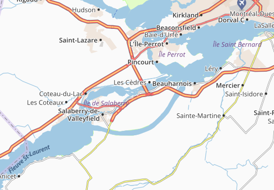 Karte Stadtplan Saint-Timothée