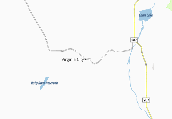 Kaart Plattegrond Virginia City