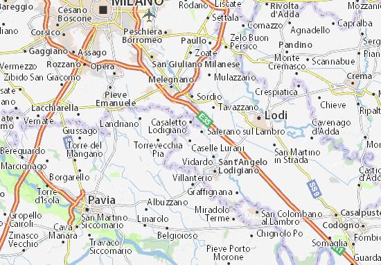 Mapa Casaletto Lodigiano
