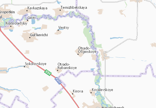 Karte Stadtplan Otrado-Ol&#x27;ginskoye