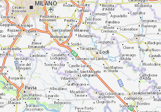 Mapa Plano Lodi Vecchio