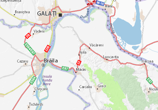 Karte Stadtplan Jijila
