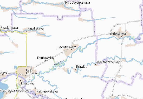 Kaart Plattegrond Ladozhskaya
