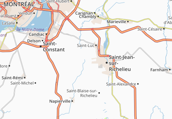 Karte Stadtplan L&#x27;Acadie