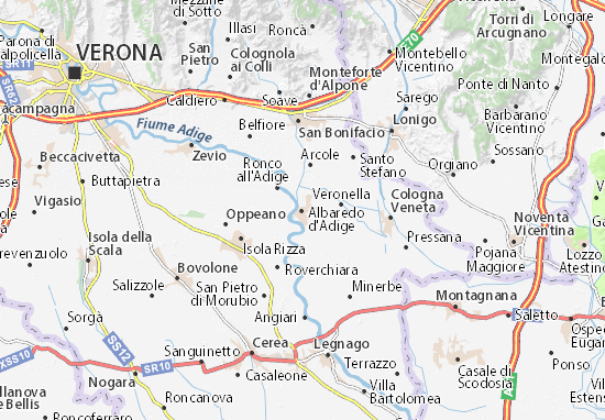 Albaredo d&#x27;Adige Map