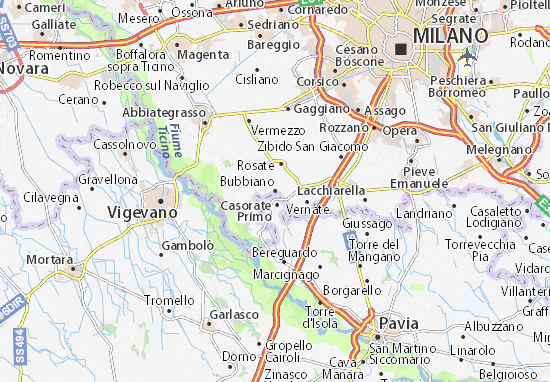 Karte Stadtplan Bubbiano
