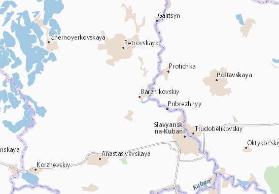 Kaart Plattegrond Baranikovskiy