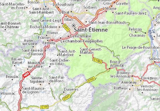 Saint-Genest-Malifaux Map