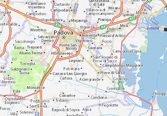 Karte Stadtplan Legnaro