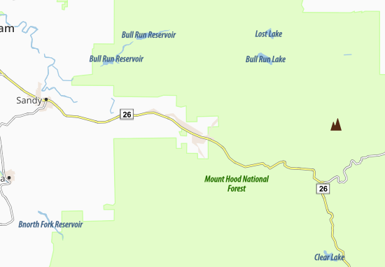 Kaart Plattegrond Mount Hood Village