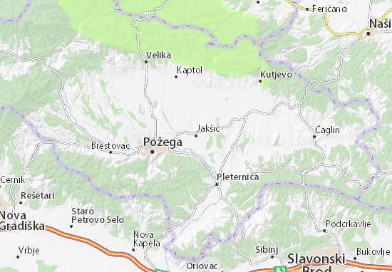 Kaart Plattegrond Jakšić