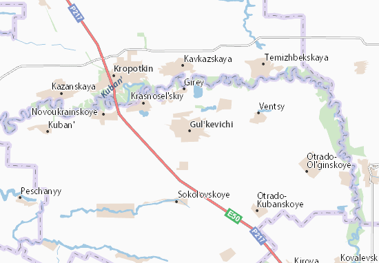 Mapa Gul&#x27;kevichi