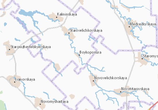 Kaart Plattegrond Boykoponura